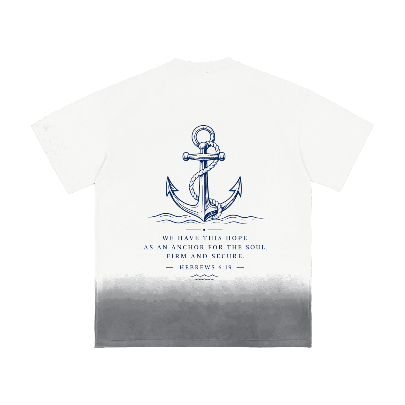 Anchored In Christ Sunfade Vintage Washed T-Shirt