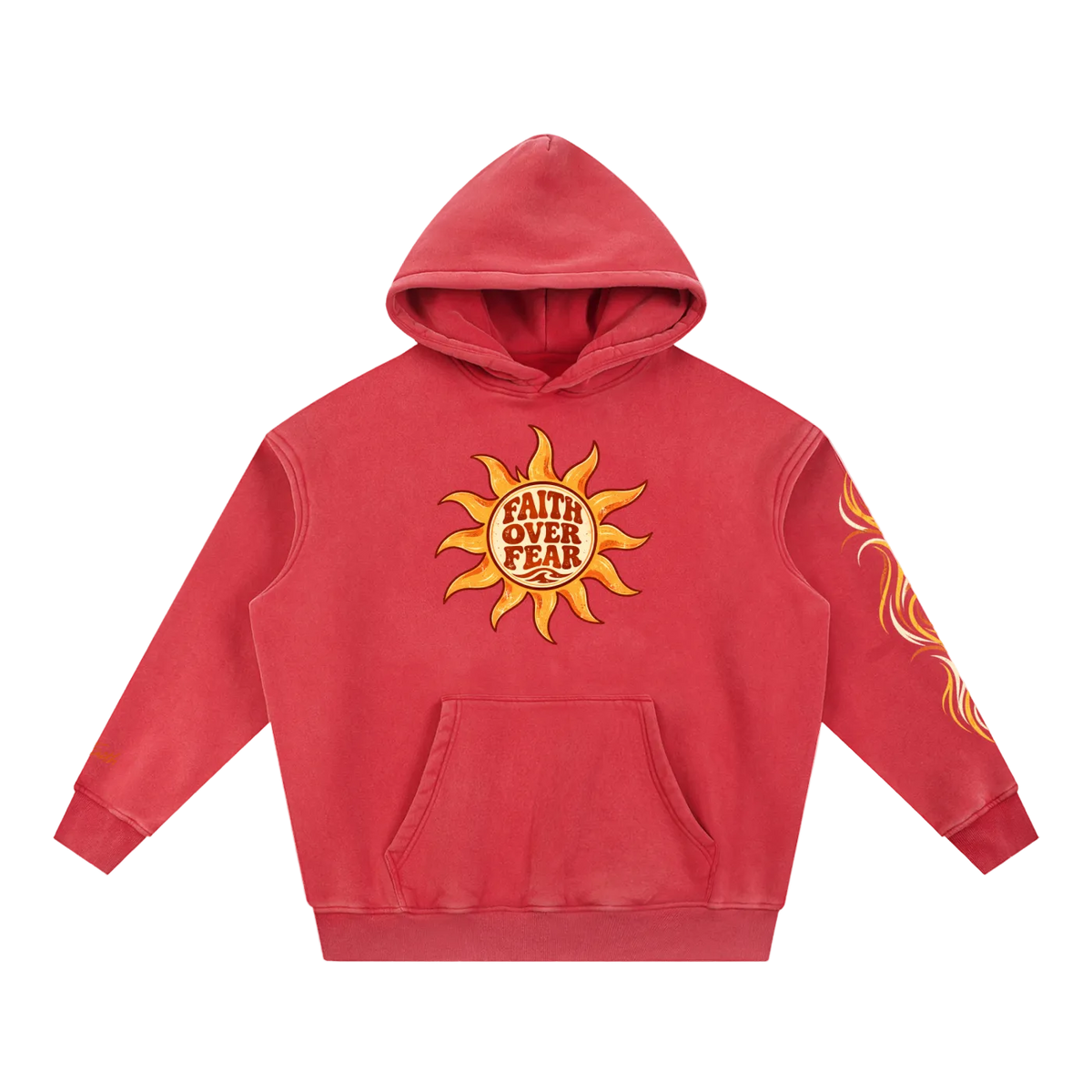 Retro “Faith Over Fear” Oversized Hoodie
