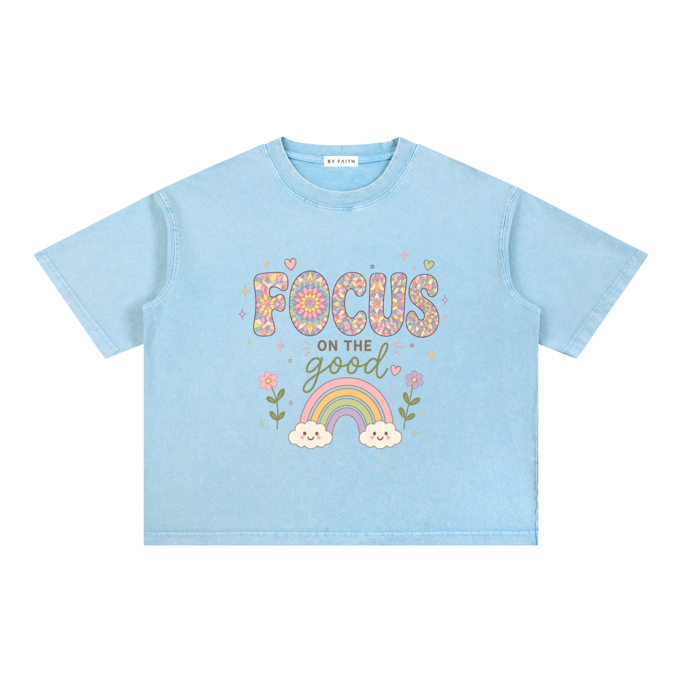By Faith "Focus" Boxy T-Shirt