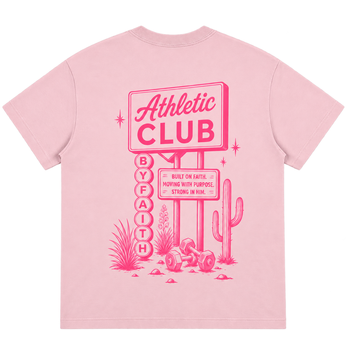 By Faith Athletic Club Goes Western Welcome Sign Tee