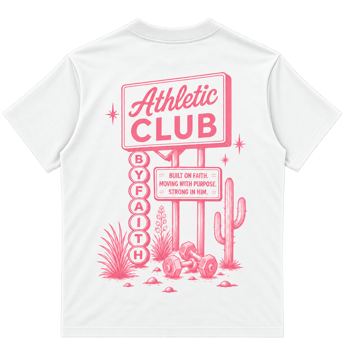 By Faith Athletic Club Goes Western Welcome Sign Tee
