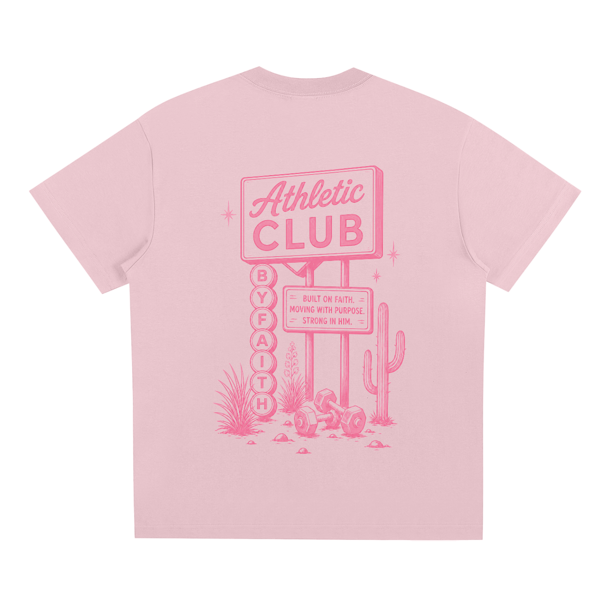 By Faith Athletic Club Goes Western Welcome Sign Tee