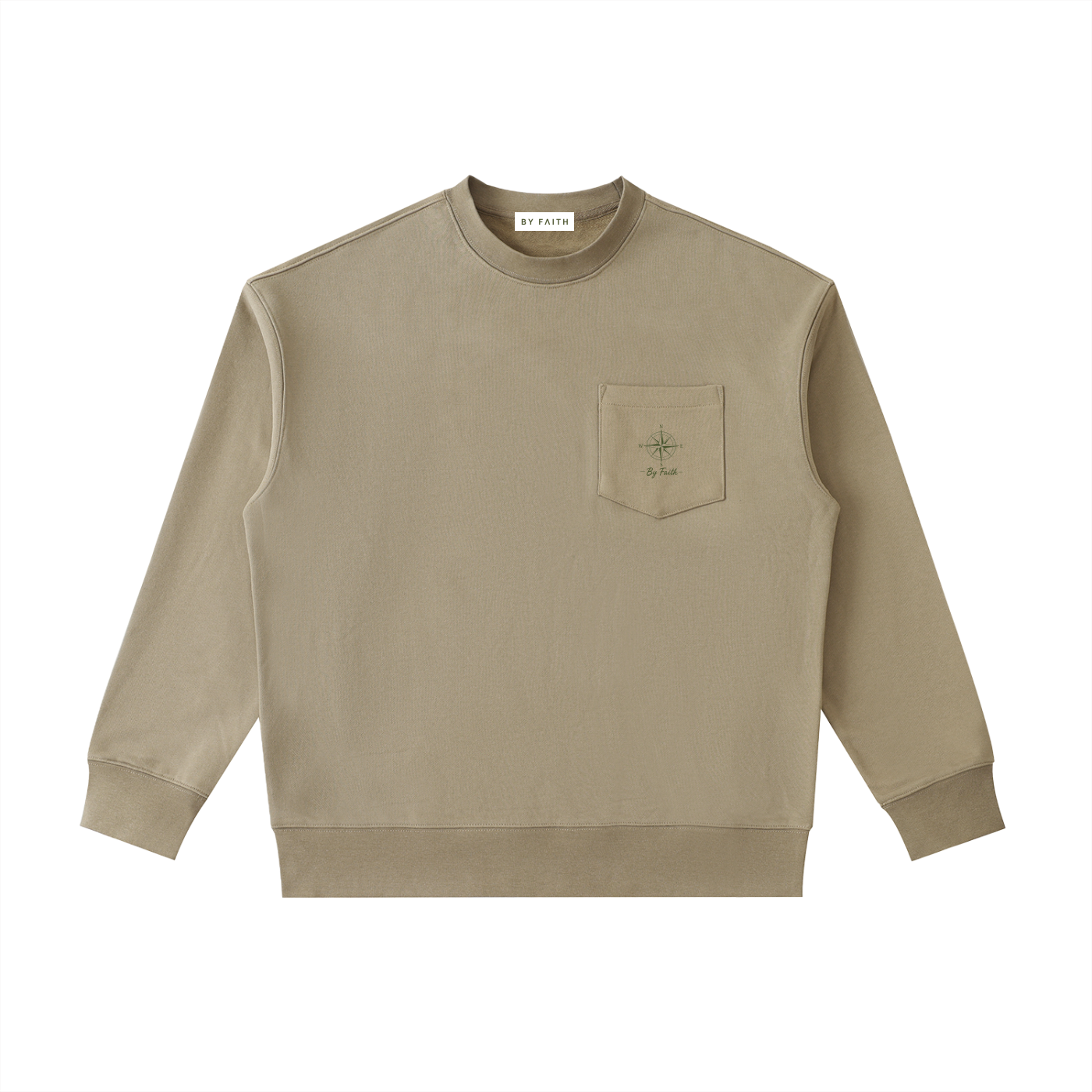 By Faith “A Little Lost” Pocket Crewneck Sweatshirt