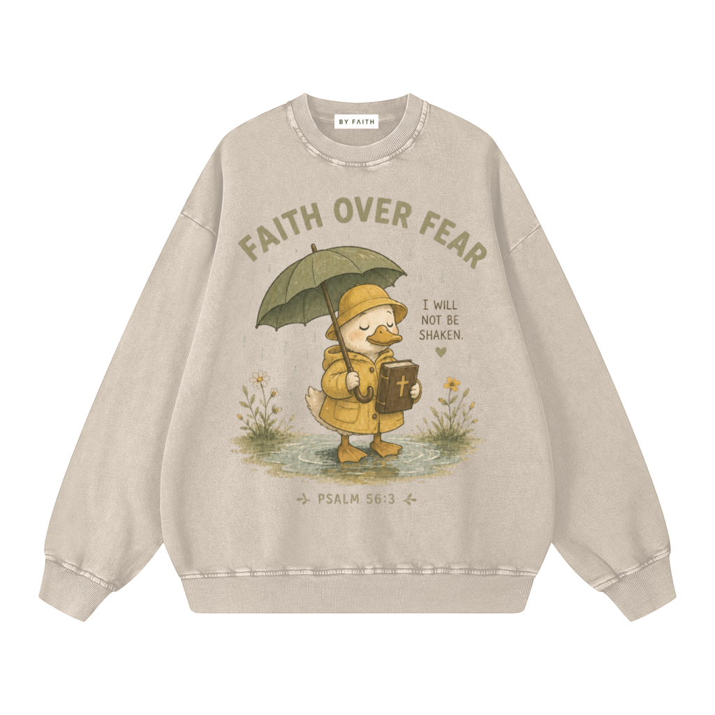 Rainy Duck Oversized Sweatshirt
