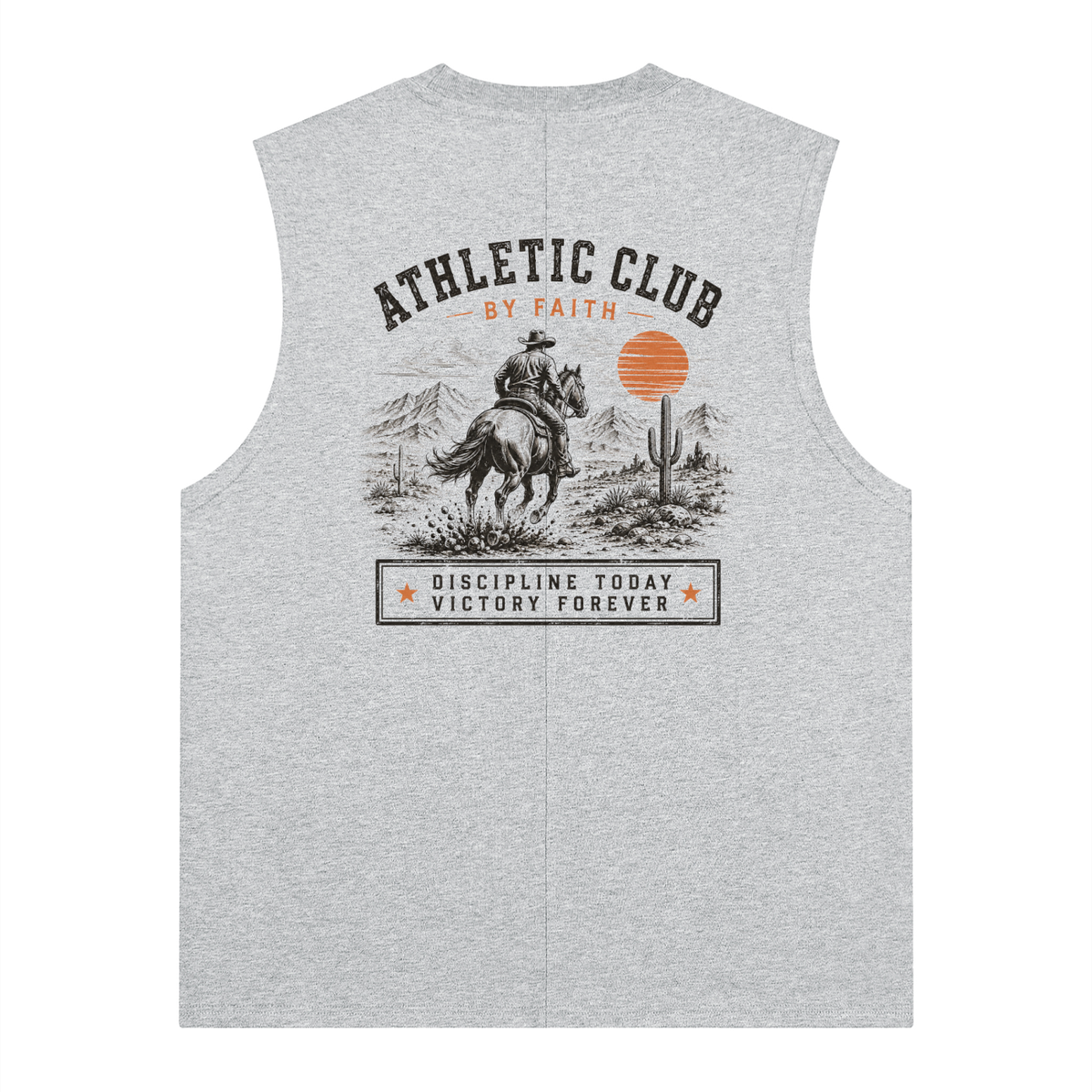 By Faith Athletic Club Goes Western Men’s Disciplined Tank