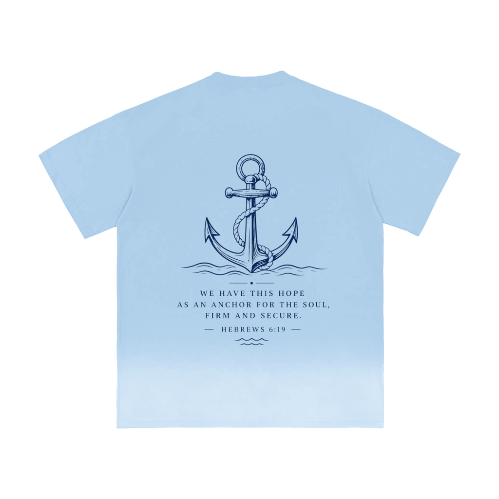 Anchored In Christ Sunfade Vintage Washed T-Shirt