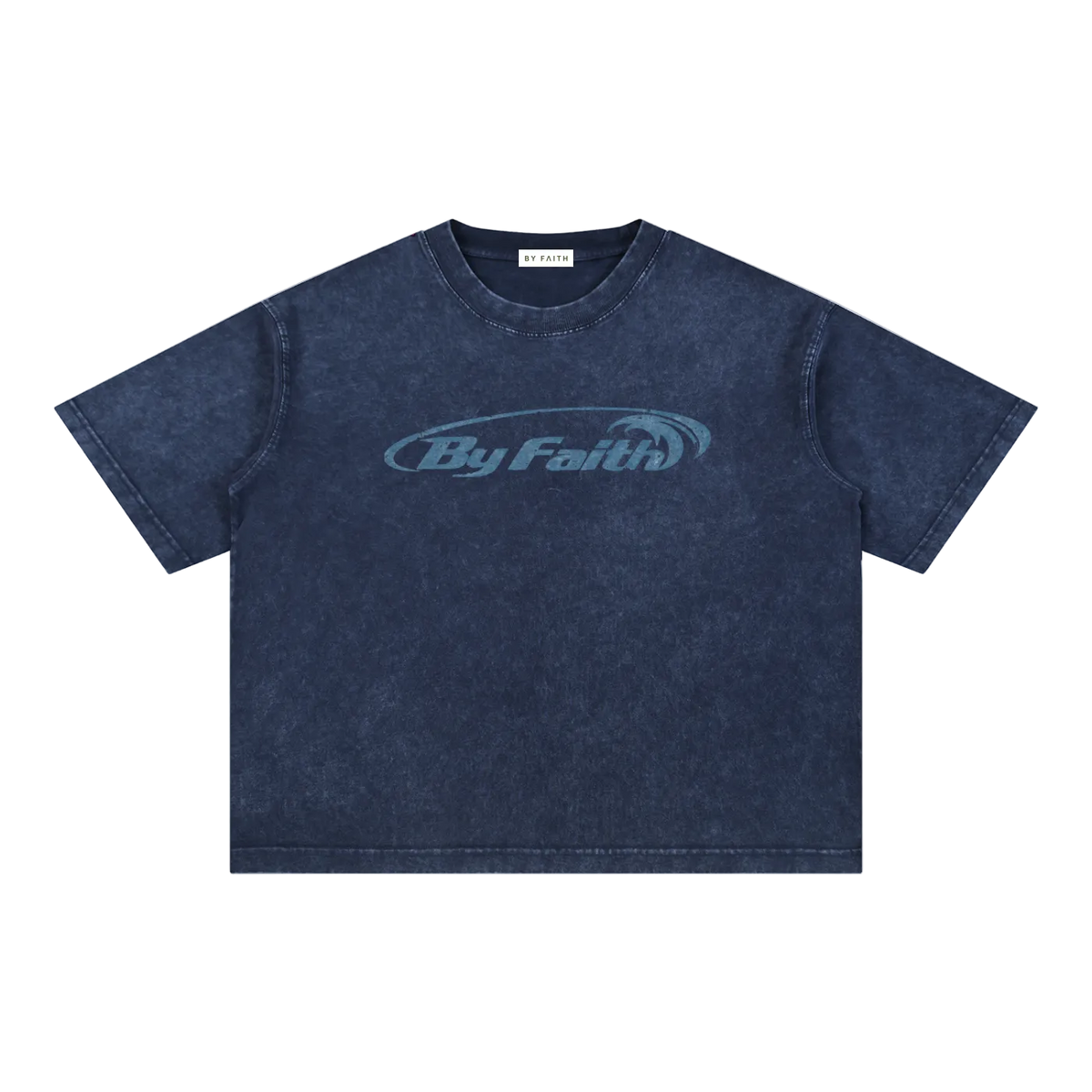 By Faith Retro logo Boxy T-Shirt