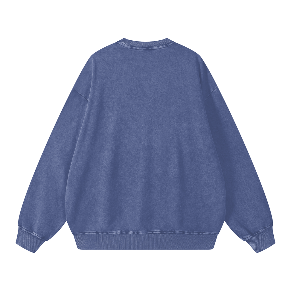 Embroidered Jesus Loves You Oversized Sweatshirt