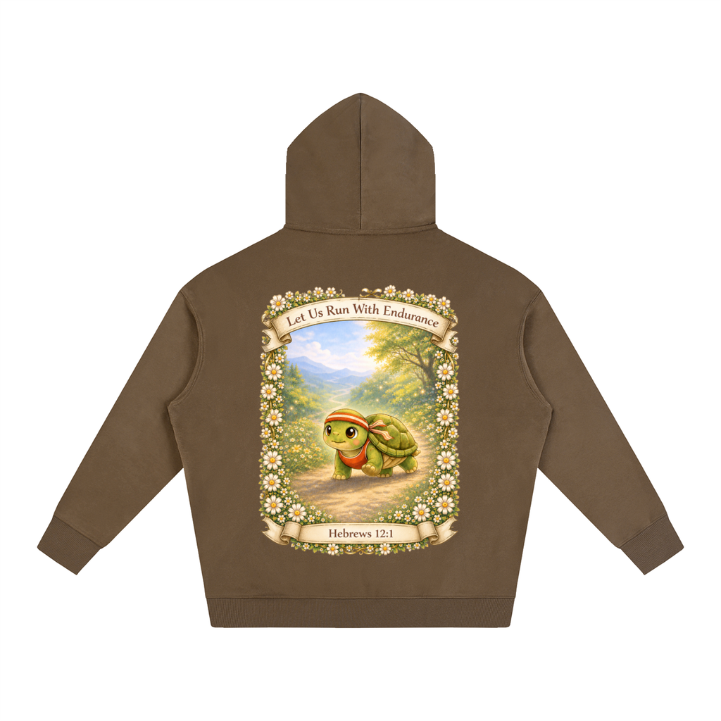 Storybook Turtle premium Oversize Fleeced Hoodie