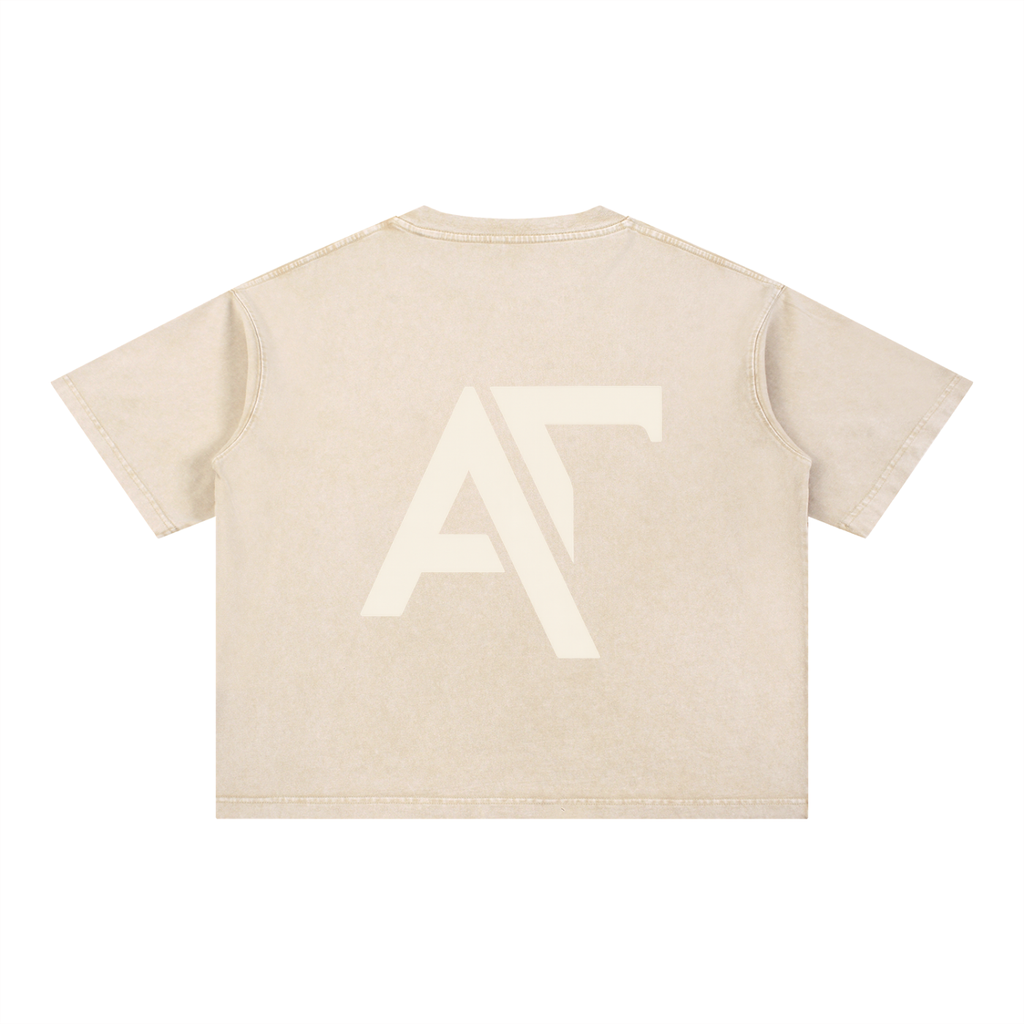 By Faith Mineral Wash Boxy Cotton T-Shirt