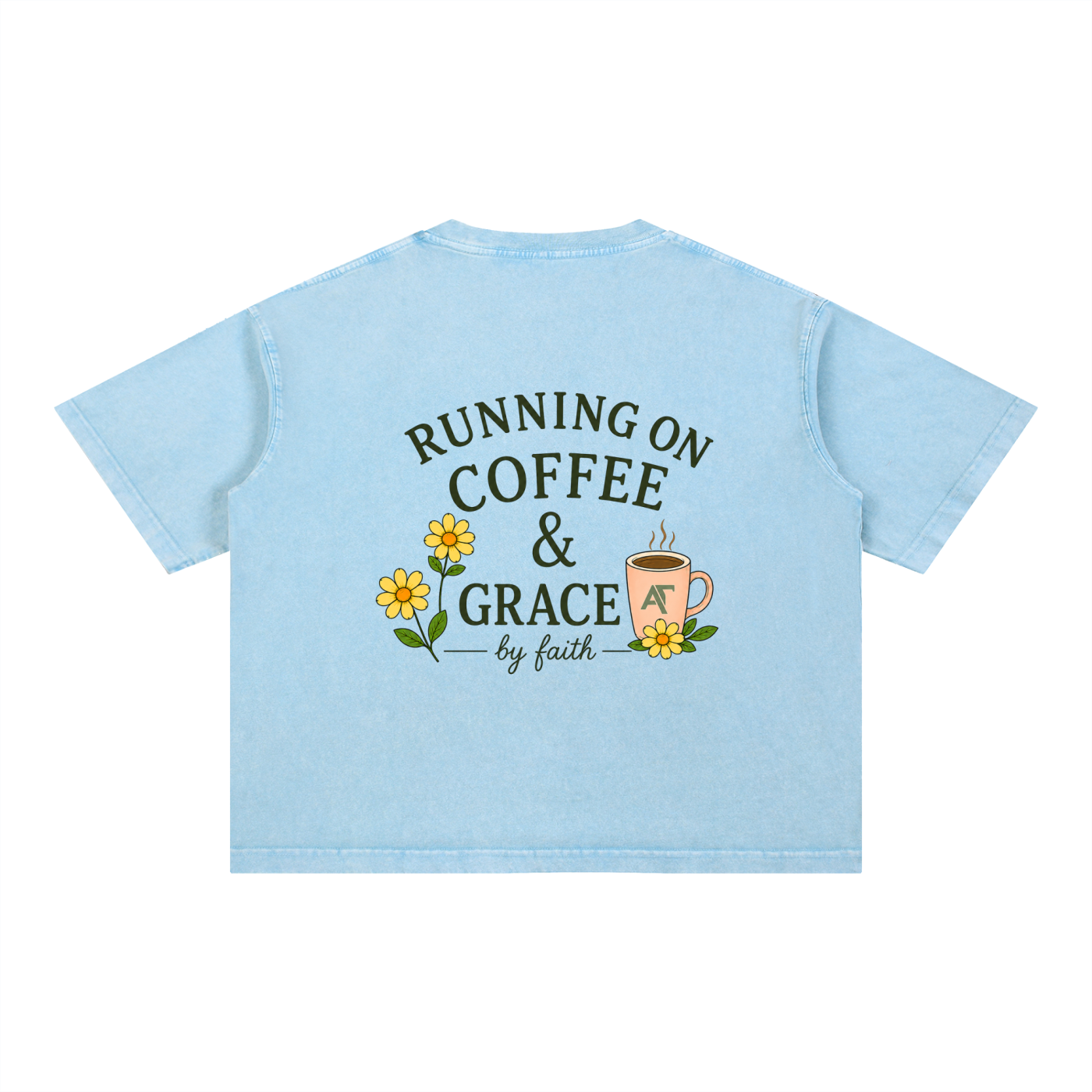 Coffee & Grace Boxy Cotton T-Shirt