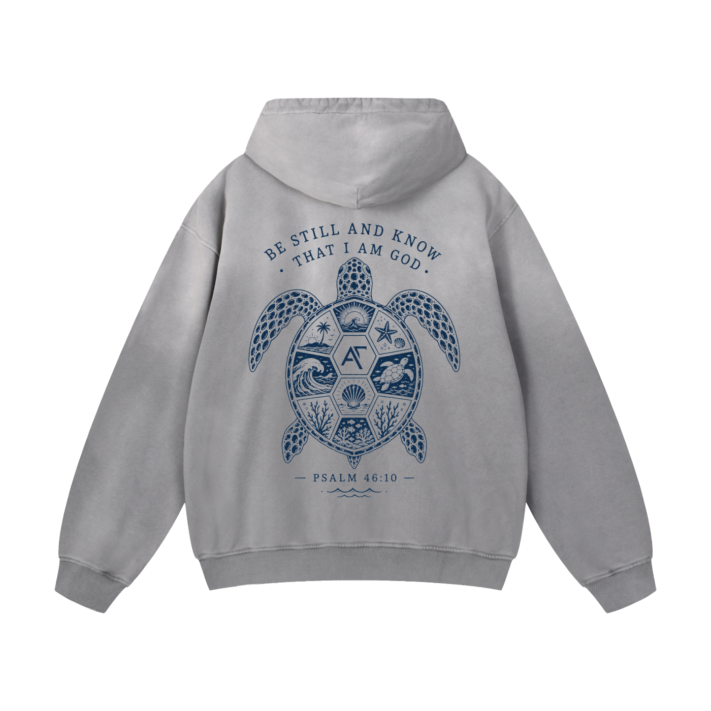 Be Still Turtle Sunfade Oversized Hoodie