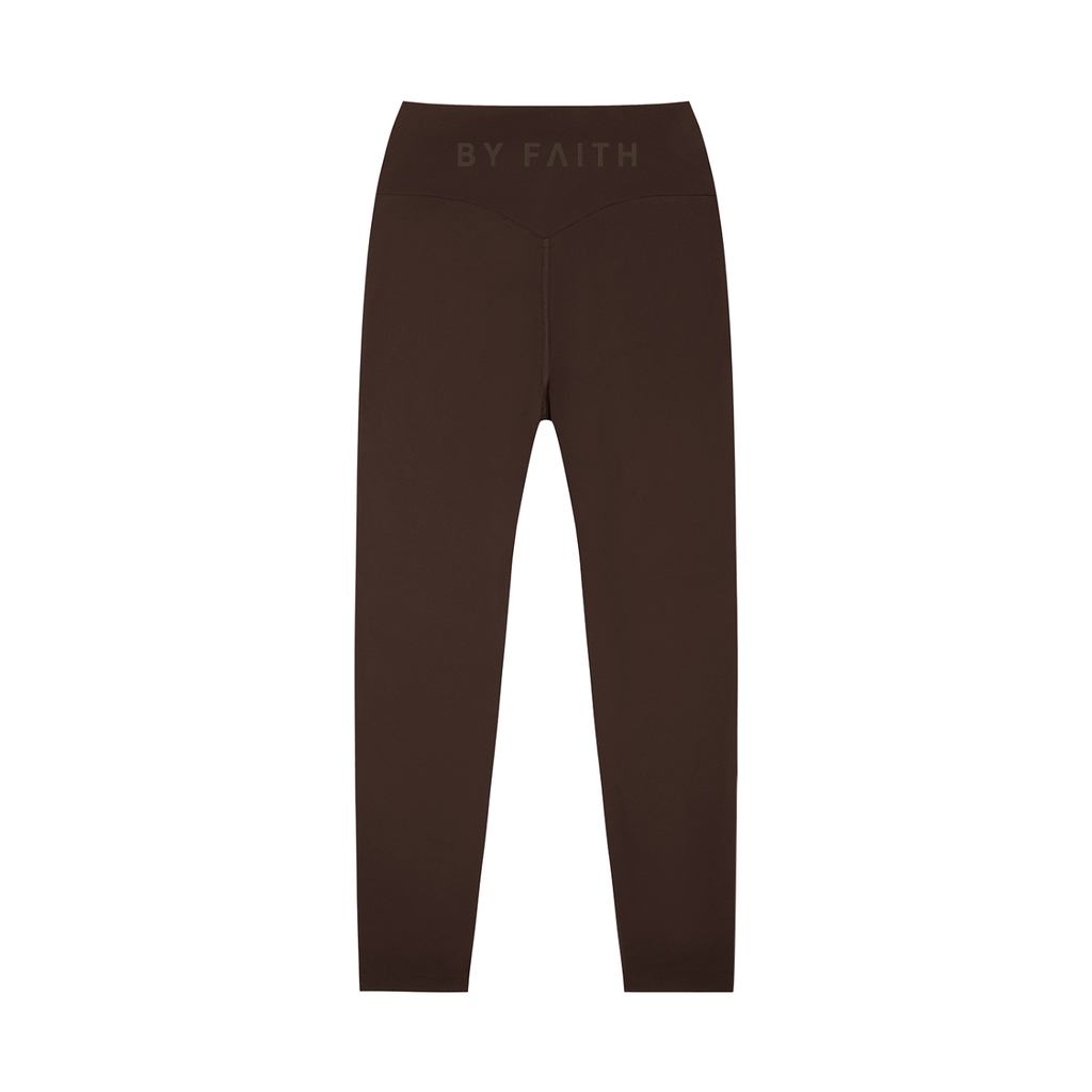 By Faith Waistline Logo High-Waisted Yoga Leggings