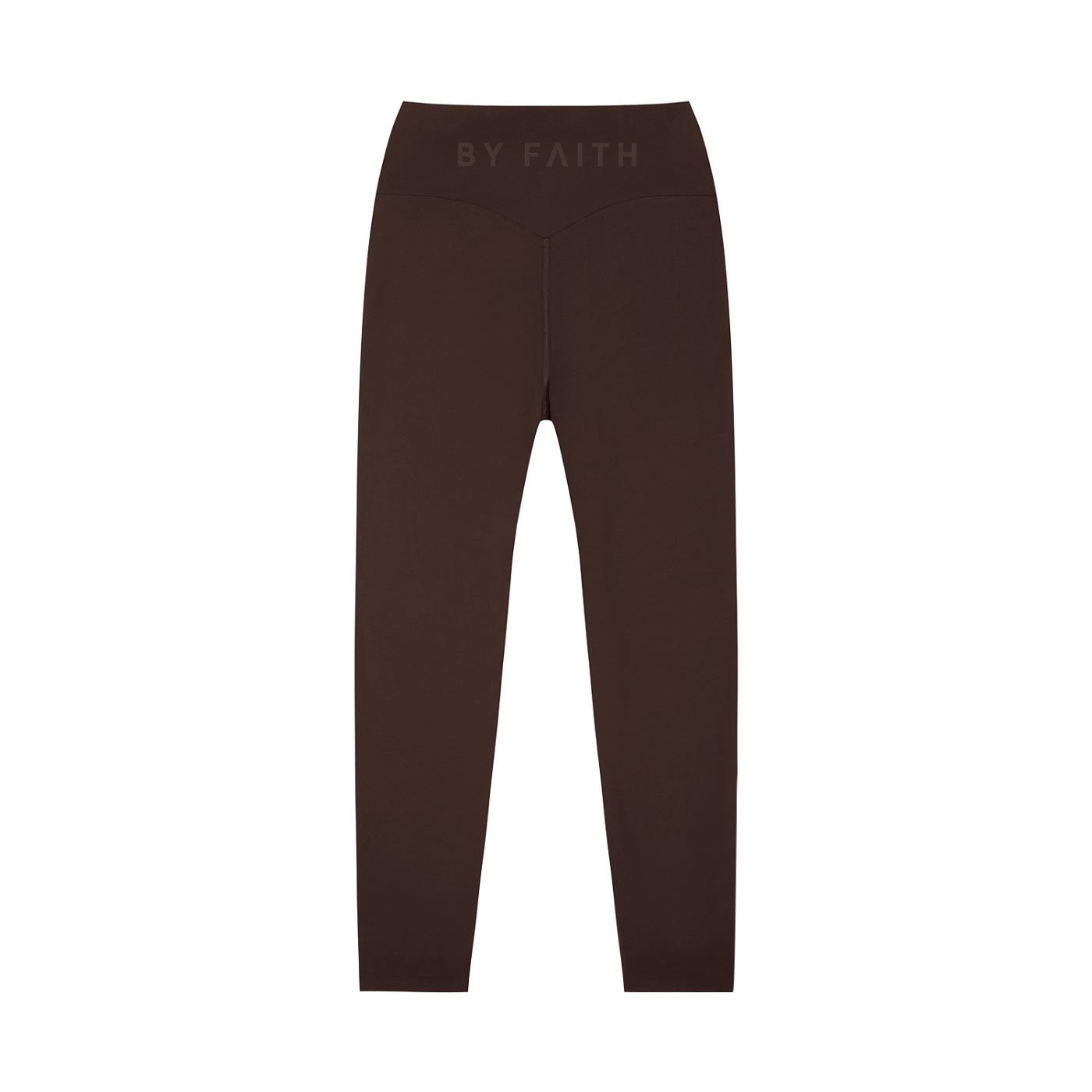 By Faith Waistline Logo High-Waisted Yoga Leggings