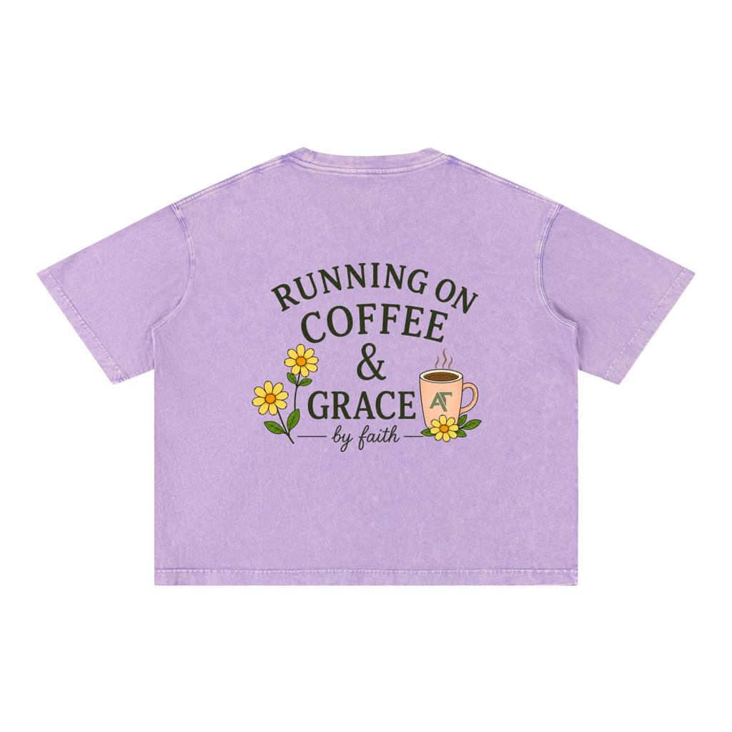 Coffee & Grace Boxy Cotton T-Shirt