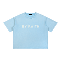 By Faith Mineral Wash Boxy Cotton T-Shirt