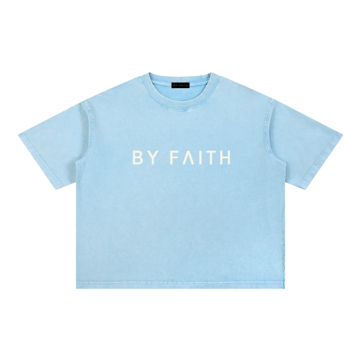 By Faith Mineral Wash Boxy Cotton T-Shirt