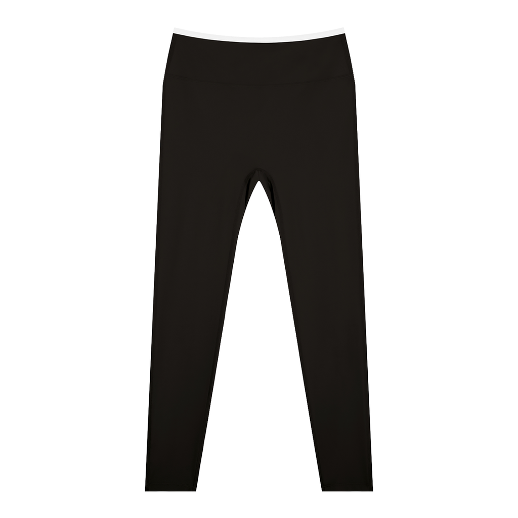 Trimmed High-Waisted Yoga Leggings