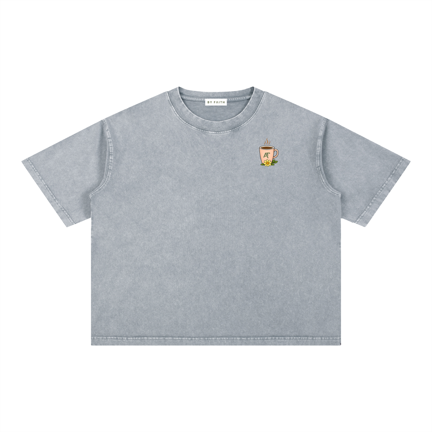 Coffee & Grace Boxy Cotton T-Shirt