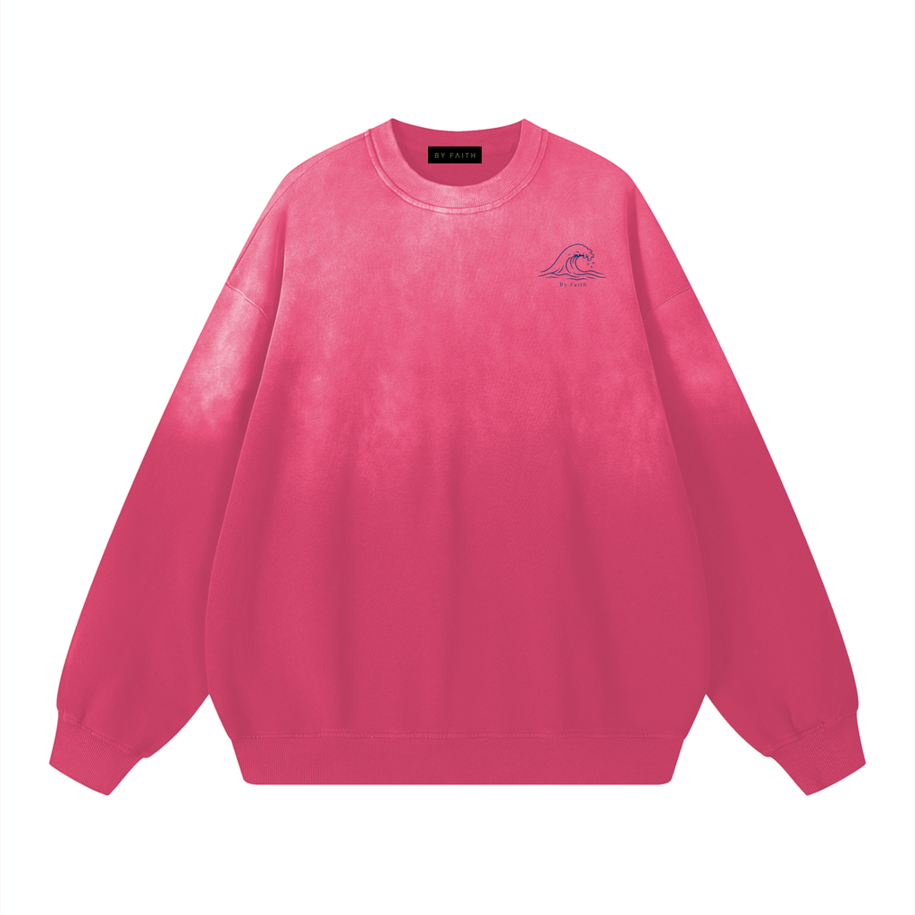 Sunset Sunfade Drop-Shoulder Cotton Sweatshirt