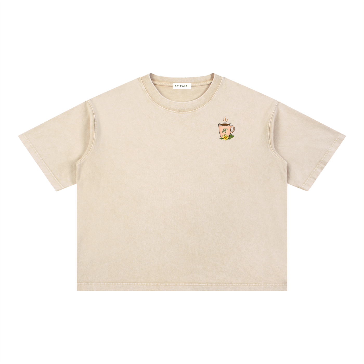 Coffee & Grace Boxy Cotton T-Shirt