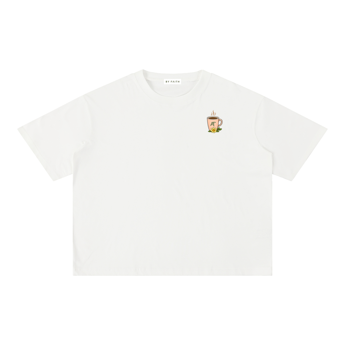 Coffee & Grace Boxy Cotton T-Shirt