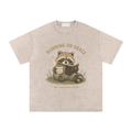Storybook Oversized Raccoon Cotton T-Shirt