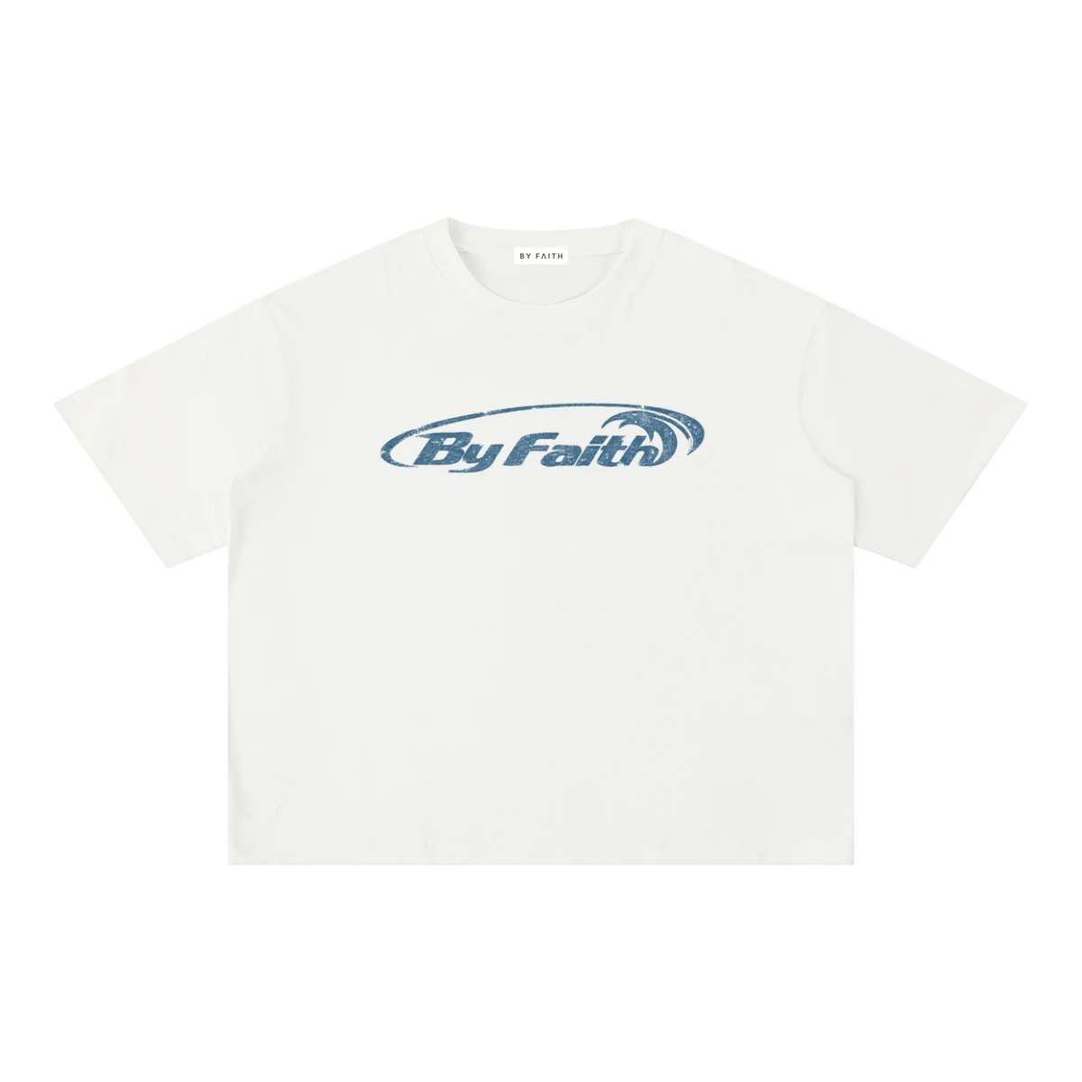 By Faith Retro logo Boxy T-Shirt