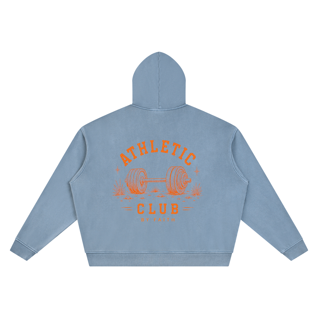 By Faith Athletic Club Goes Western Men’s Heavy Lifting Hoodie