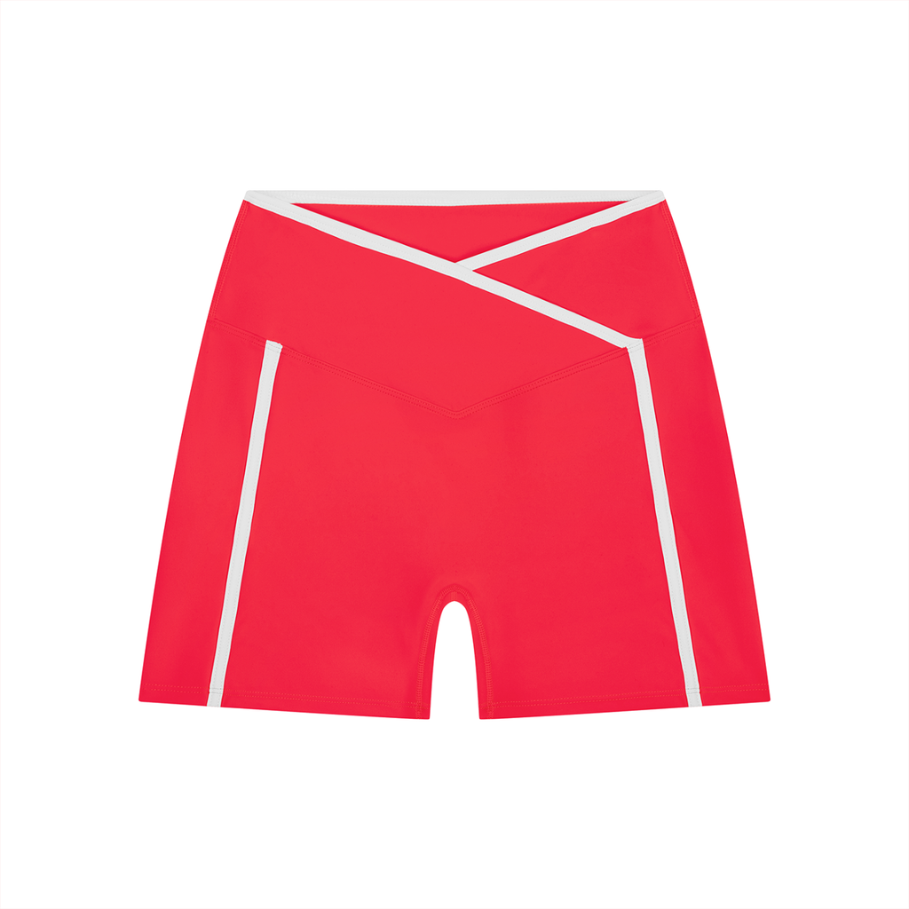 Color Block Yoga Shorts