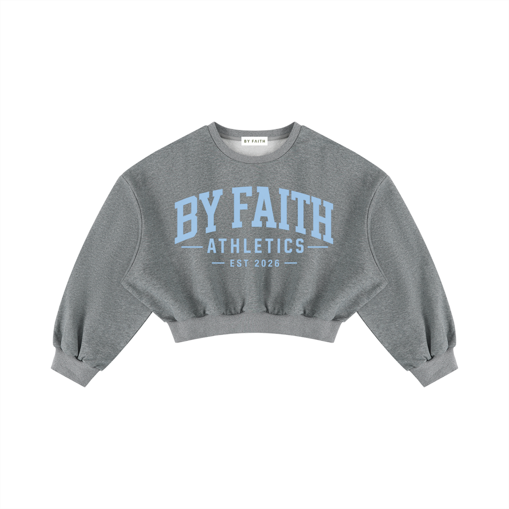 Athletic Club “Baby Blue” Cropped Crewneck Sweatshirt