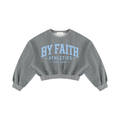Athletic Club “Baby Blue” Cropped Crewneck Sweatshirt
