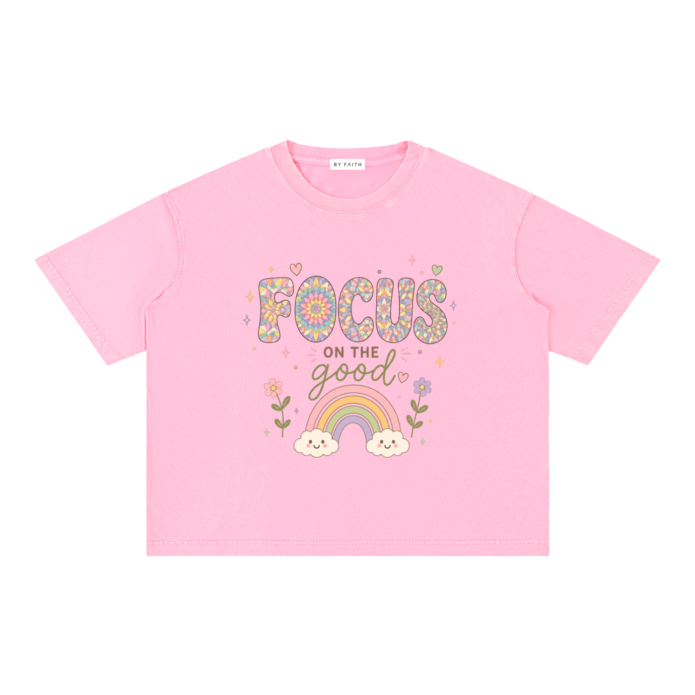 By Faith "Focus" Boxy T-Shirt