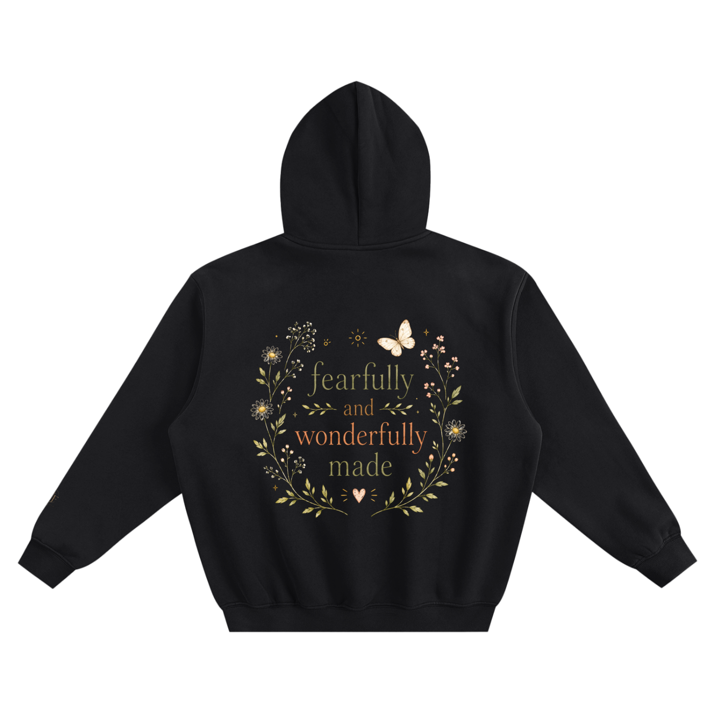 Psalm 139:14 Fleeced Boxy Hoodie
