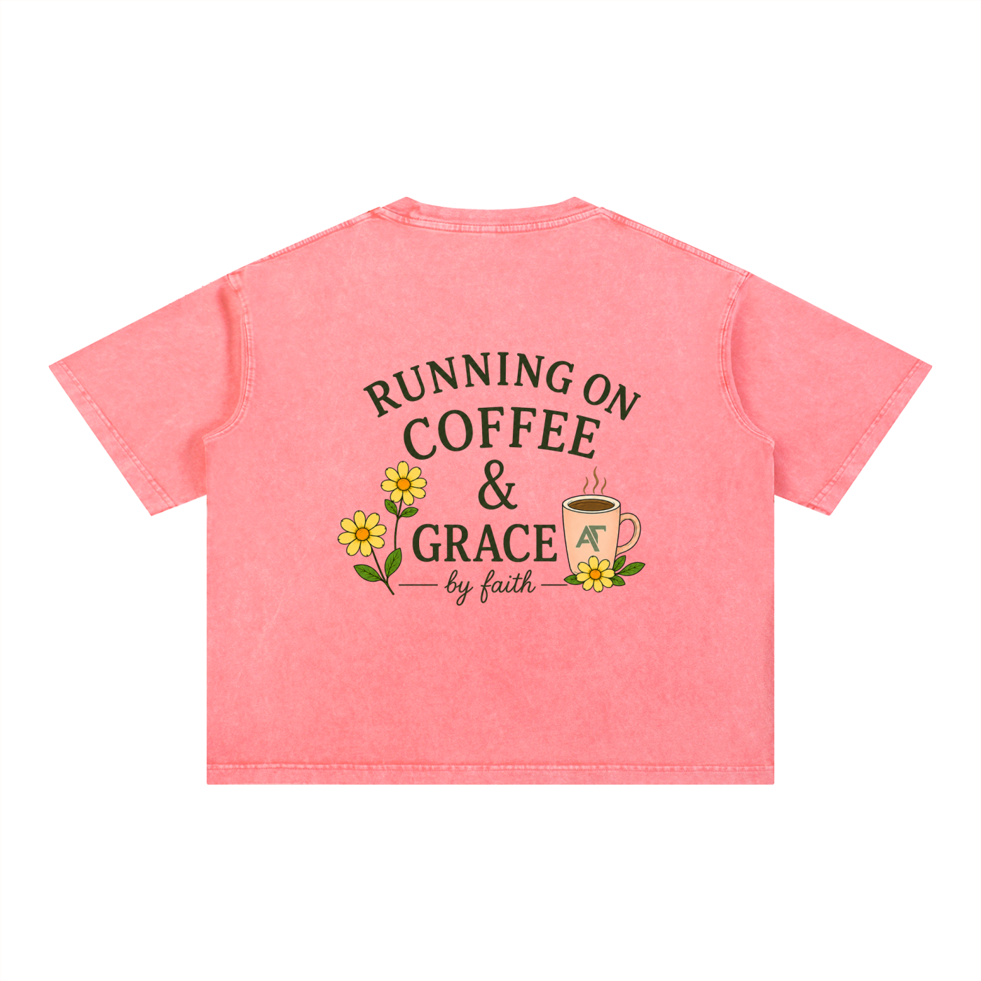 Coffee & Grace Boxy Cotton T-Shirt