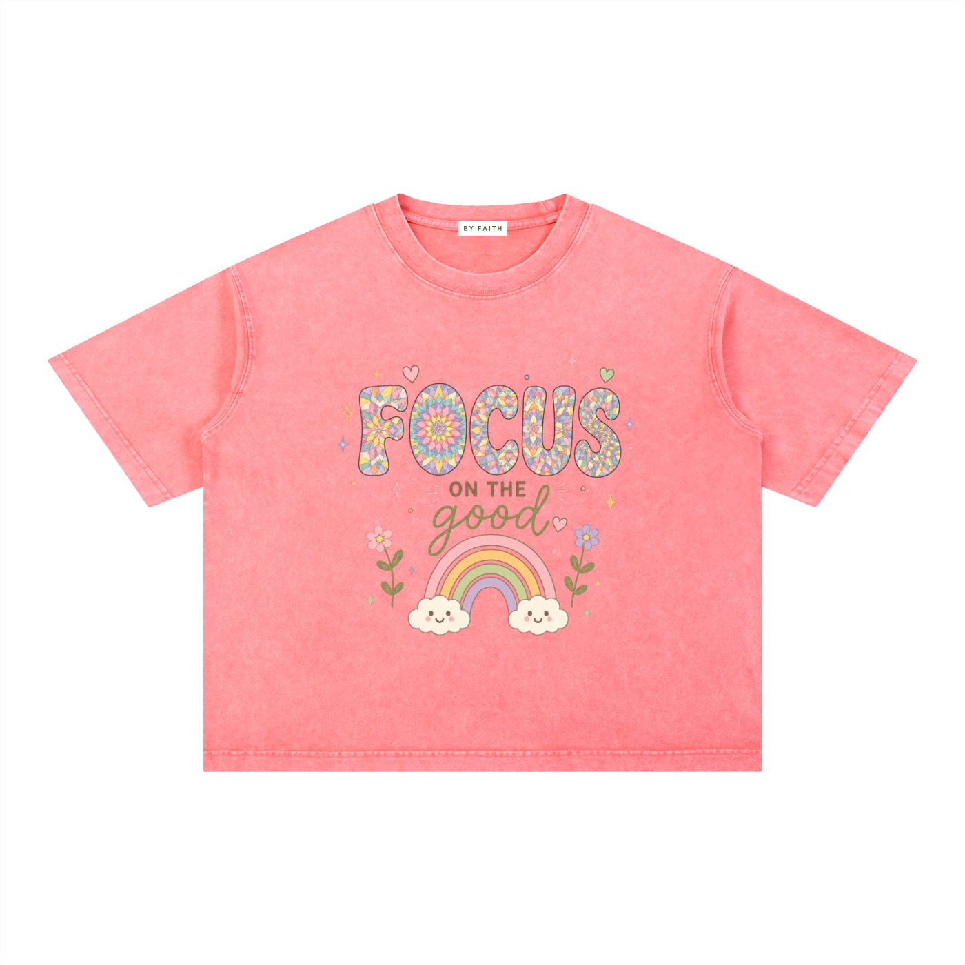 By Faith "Focus" Boxy T-Shirt