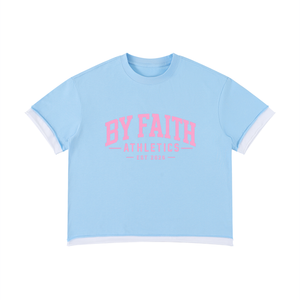 Sky Blue with White