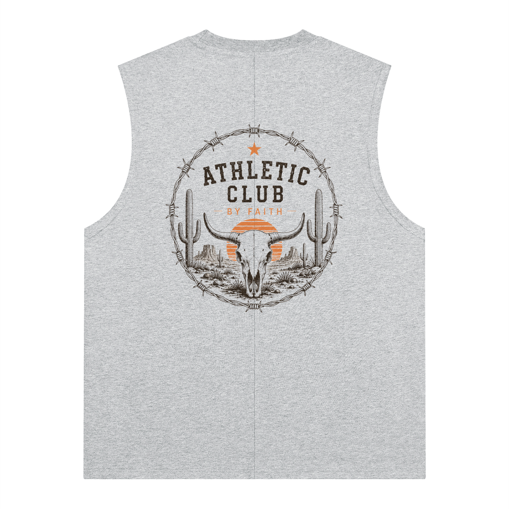 By Faith Athletic Club Goes Western Men’s Barbwire Tank