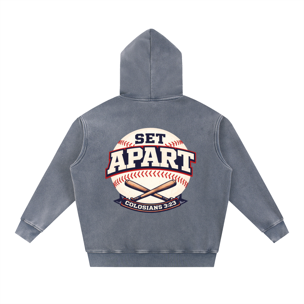 Premium Set Apart Baseball Oversize Hoodie