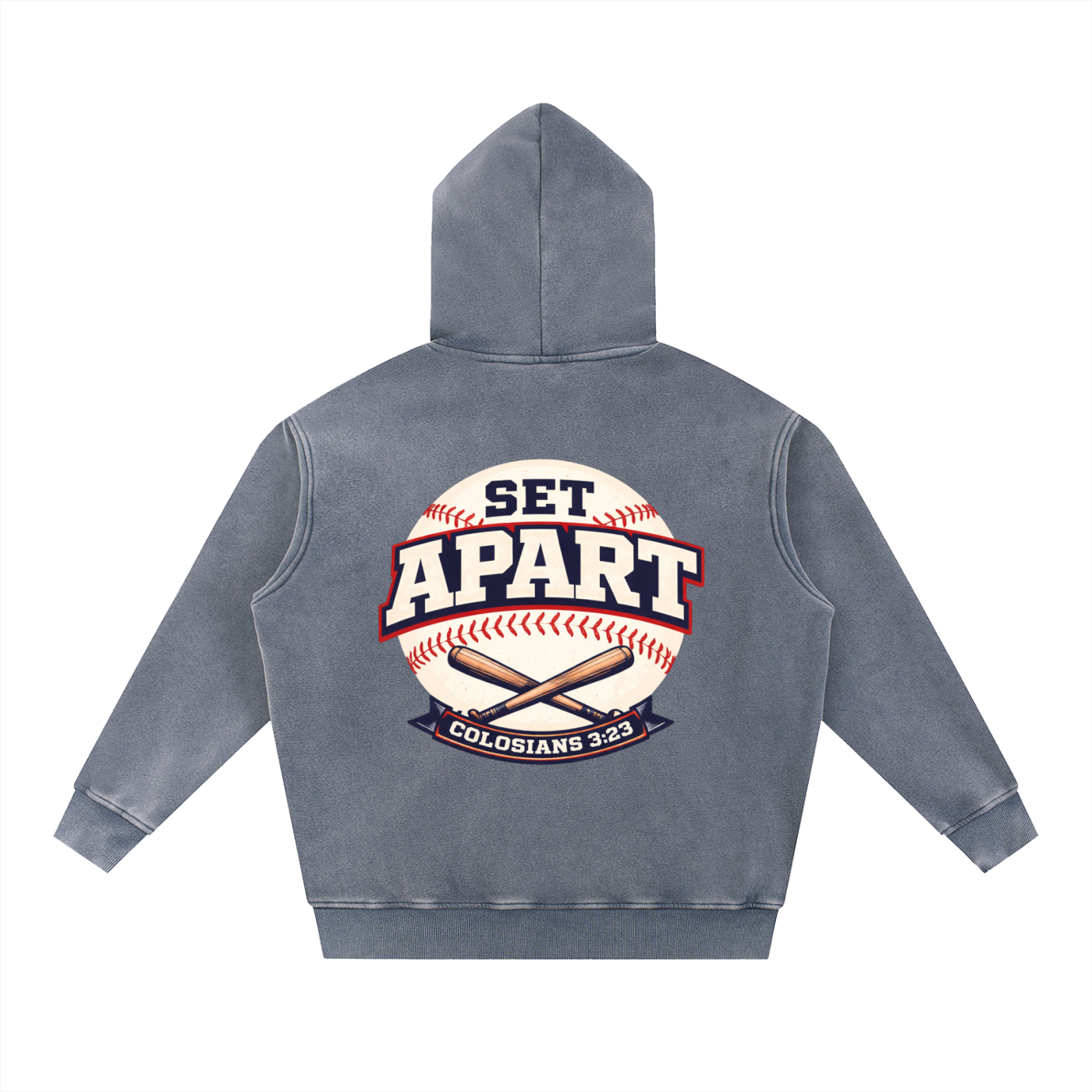 Premium Set Apart Baseball Oversize Hoodie