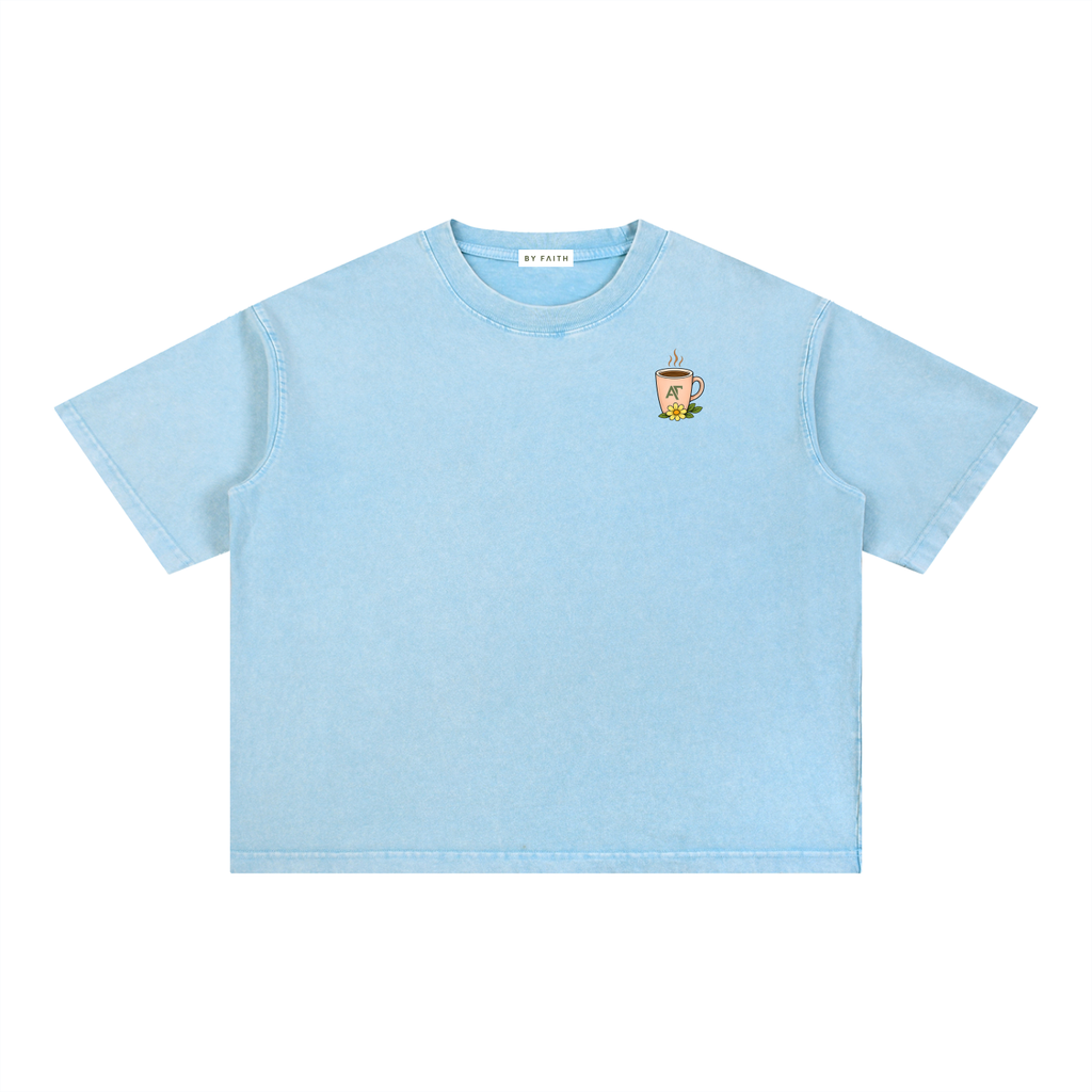 Coffee & Grace Boxy Cotton T-Shirt