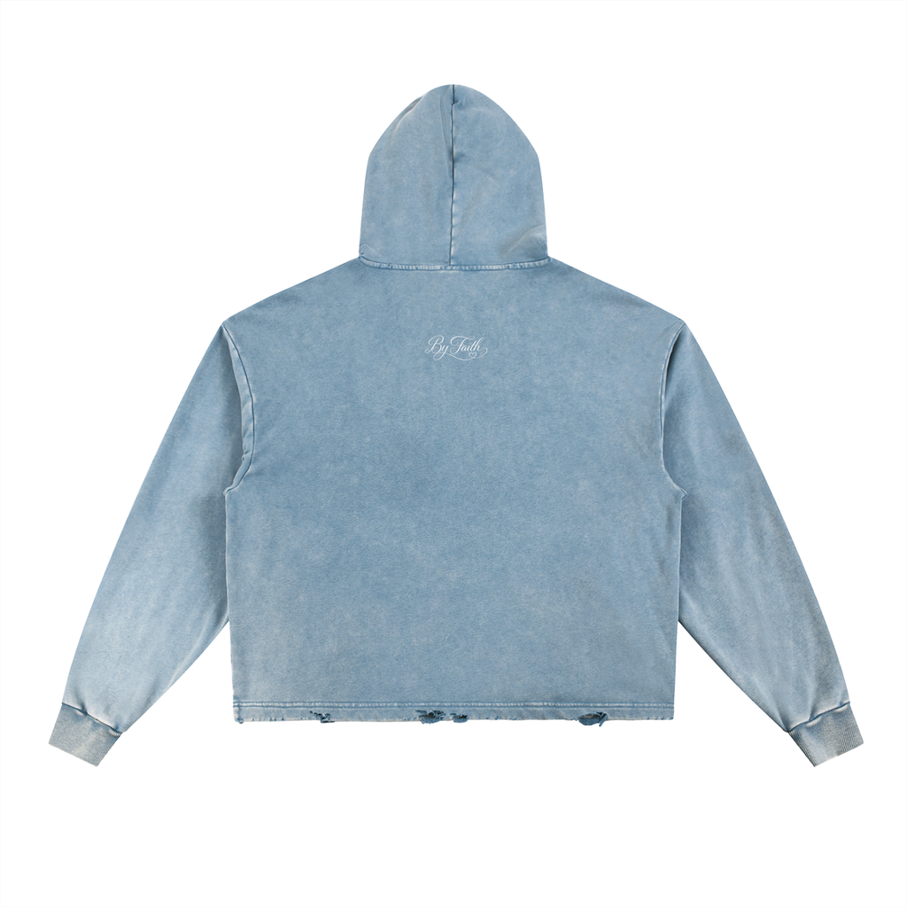Set Your Mind Frayed-Hem Hoodie