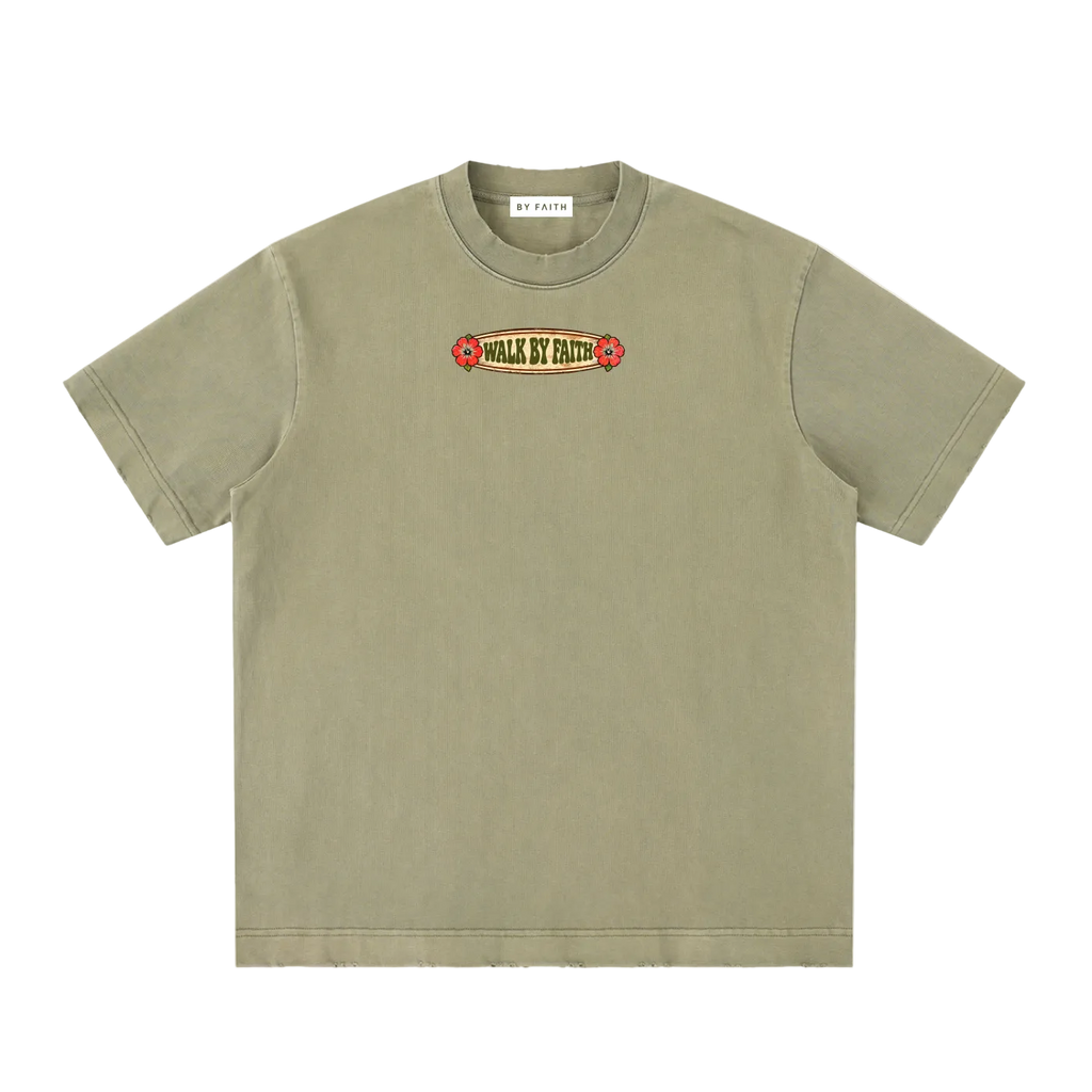 Retro Hibiscus Sign Tee