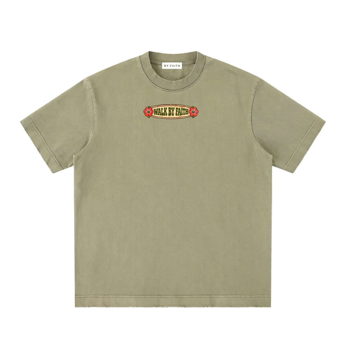 Retro Hibiscus Sign Tee