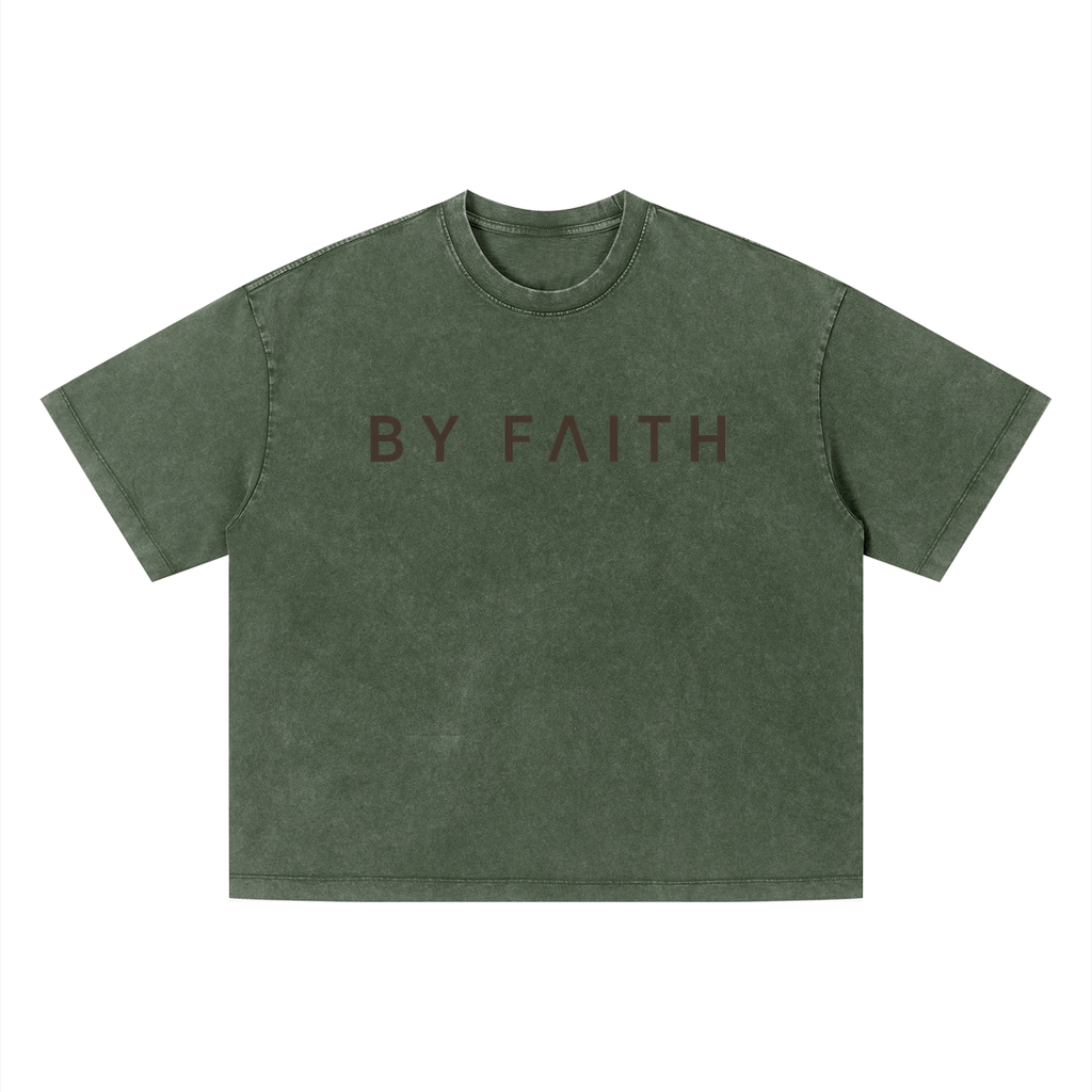Men’s basic Vintage Wash Boxy T-Shirt