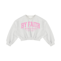 Athletic Club “Bubblegum Pink” Cropped Crewneck Sweatshirt