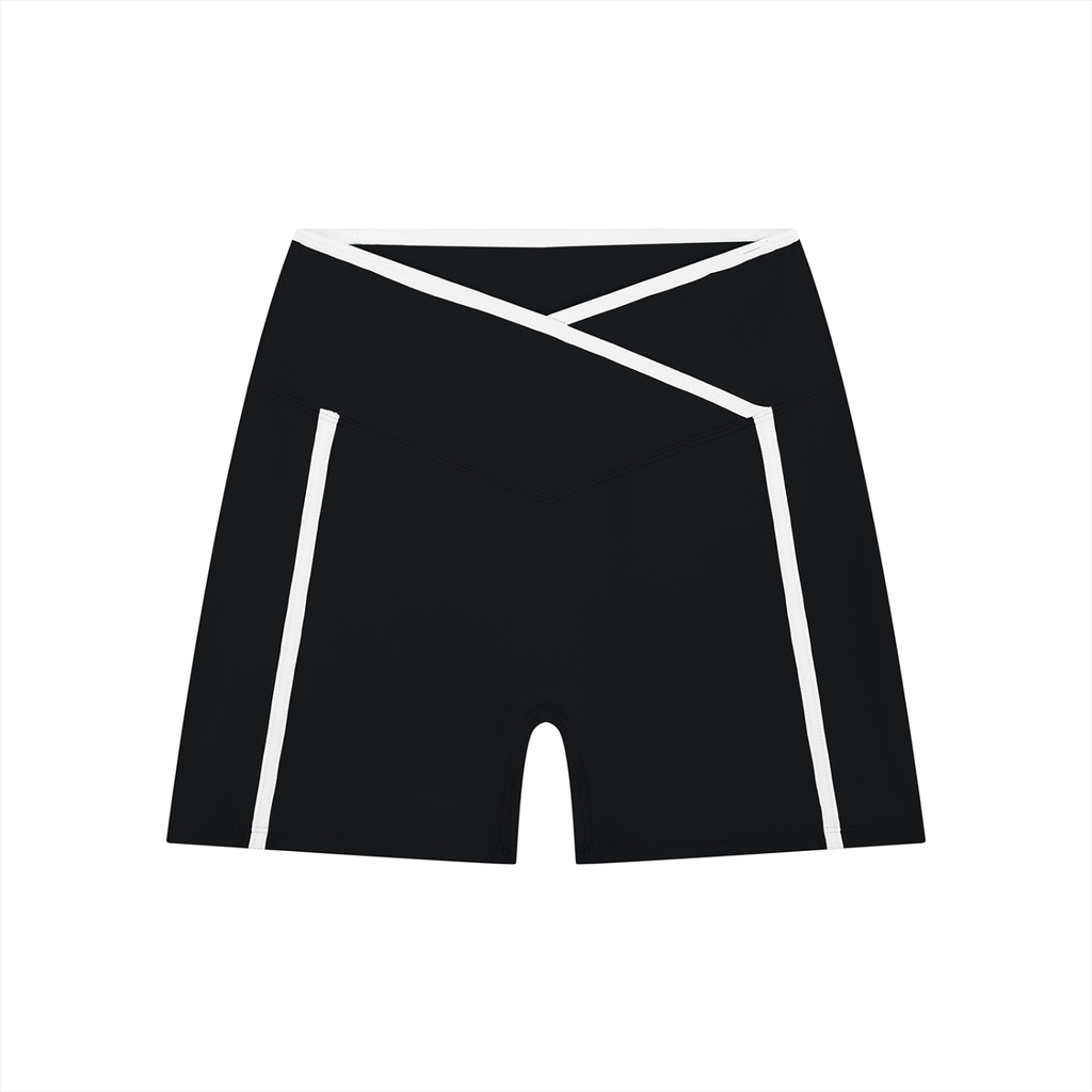 Color Block Yoga Shorts
