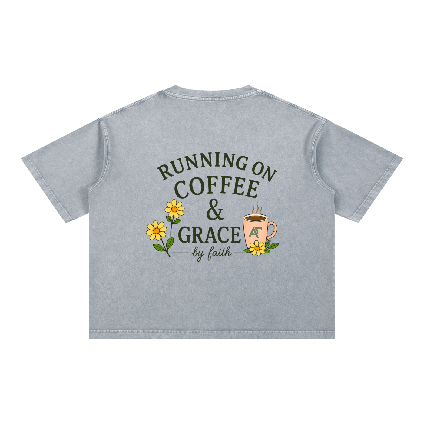 Coffee & Grace Boxy Cotton T-Shirt