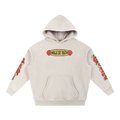 Retro Hibiscus Sign Oversized Hoodie