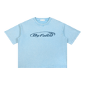 By Faith Retro logo Boxy T-Shirt